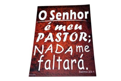 Placa Decorativa Salmo 23 Decoração Religiosa Católicos