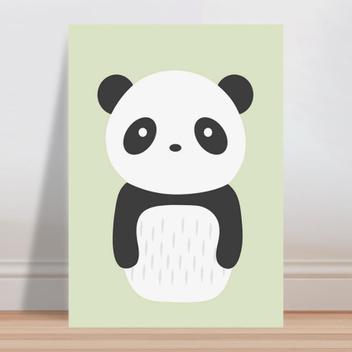 Placa decorativa infantil desenho panda tribal - Wallkids - Placa