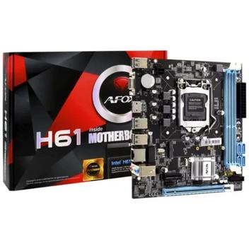 Placa Mae Afox Ih61-ma9 Intel H61 Lga1155 16gb Ddr3 1600mhz