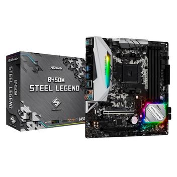 Placa Mãe ASRock B450M Steel Legend, AMD AM4, mATX, DDR4 - Placa Mãe ...