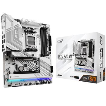 【新品・購入証明】9700X+X870 ASRock Pro RS 2点セット Placa-mãe ASRock X870 Pro RS DDR5 8000MHz PCIe Gen5 - Placa Mãe