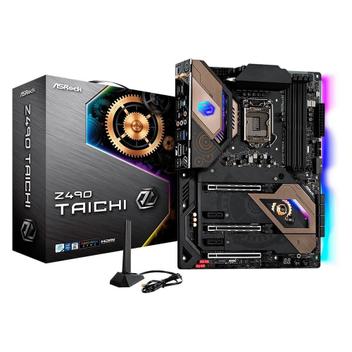 Placa-Mãe ASRock Z490 Taichi, Intel LGA 1200, ATX, DDR4, Preto