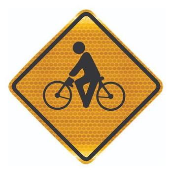 Placas nos EUA orientam ciclistas a ocuparem toda a faixa de rolamento