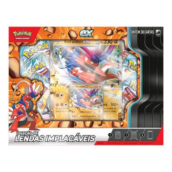 Pokémon Box Coleção EX Lendas Implacáveis Koraidon 38 Cartas 100