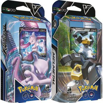 Jogo de Cartas Pokémon - Batalha V - Mewtwo V - Pokémon GO - Copag - Deck  de Cartas - Magazine Luiza