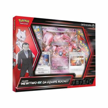 Pokémon TCG Box Mewtwo ex da Equipe Rocket Copag - Deck de Cartas