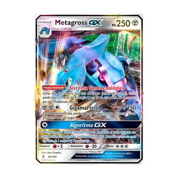 Pokémon TCG: Metagross GX (85/145) - SM2 Guardiões Ascendentes - Pokémon  Company - Jogos de Cartas - Magazine Luiza