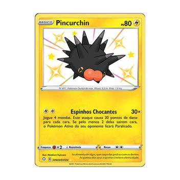 Carta Pokemon Pikachu V SWSH061 EE 4,5 Destinos Brilhantes