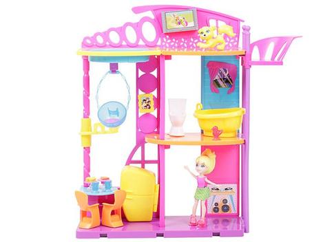 Polly Cola e Descola Sala de Jogos com Acessórios - Mattel