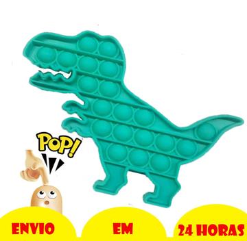 Pop It Gigante Big 44cm Dinossauro Fidget Toy Sensorial Jogo Cor Dinossauro