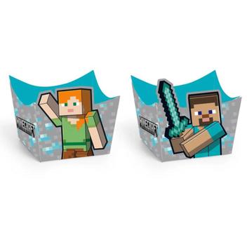 Kit Suporte para Doces Minecraft - 26 cm x 28 cm - 2 unidades - Cromus -  Rizzo - Se tem quem faça tem quem compre - Embalagens e Festas