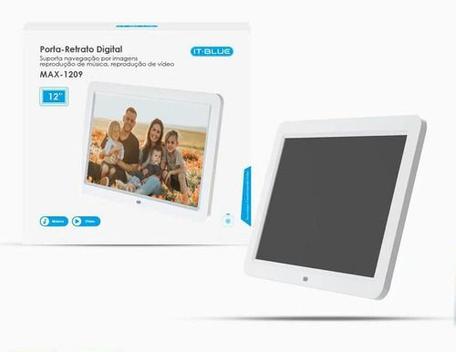 Porta Retrato Digital 12 Pol Usb Card Sd Com Controle Remoto - Alinee ...