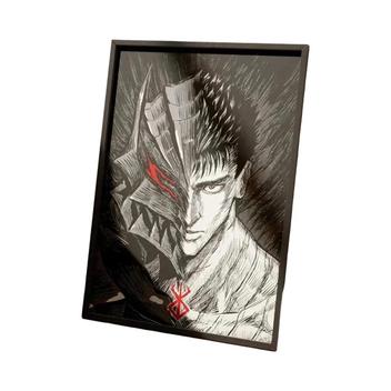 Stampa Su Tela Berserk Crazy Guts 5 Pezzi, Quadri Modulari Consecutivi, Con Cornice, 75x40 Cm Totali, Decorazione Casa Moderna, Pronto Da Appendere