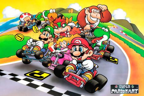 Poster Cartaz Jogo Super Mario Kart - Pop Arte Poster - Pôster