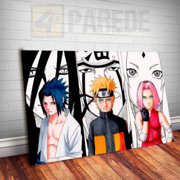 Quadro Decorativo Poster Naruto Uzumaki Desenho Game com o Melhor
