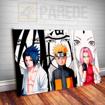 Quadro Anime Naruto Shippuden Desenho feito a mão (acompanha moldura)