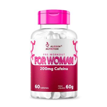 Pré Treino Para Mulheres 60 Cápsulas Pre Workout For Woman - Alisson ...