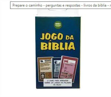 Jogo Perguntas E Respostas - Livros Da Biblia