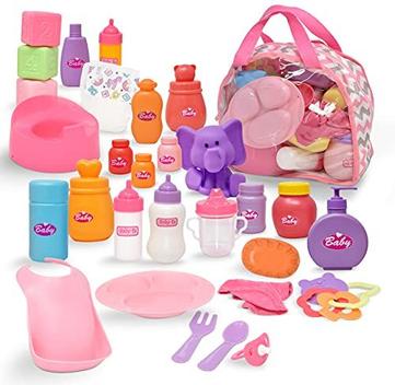 KOMBIUDA 6 Pçs Roupa Íntima De Boneca Fraldas De Boneca Fraldas De Boneca  Bolsa De Fraldas Bebês Brinquedos Fofos Fraldas Mini Boneca Roupas De Boneca  Pequena Acessórios Para Fotos Boneca