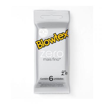 Preservativo Camisinha Blowtex Zero 40% mais fina 6 Unidades - CAFOFO ...