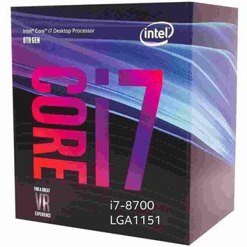 Intel Core i7-8700 CPU 1枚 Processador Intel Core I7 8700 3.20Ghz Lga 1151 8 Geração