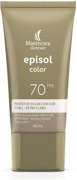 Protetor Solar Facial Episol Color FPS70 Tom 1 Extra Claro 40ml ...