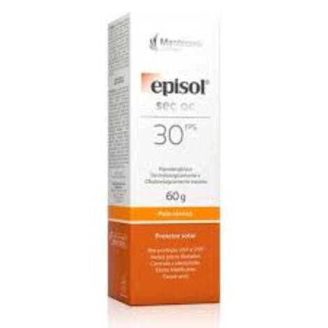Protetor Solar Facial Episol Sec OC Pele Oleosa FPS 30 60g Episol 60g ...