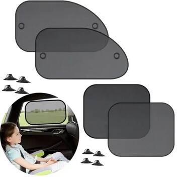 Auto Protector Solar Protetor Solar para Carro Universal - 4 Unidades - Proteção UV ...