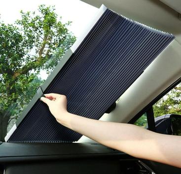 Auto Protector Solar Protetor Solar Retrátil para Parabrisa Automotivo Dobrável Anti UV ...