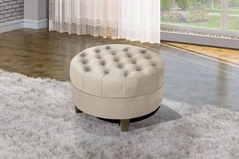 Puff Amsterdã Moderno Para Quarto E/ou Sala - Lv Móveis - Puffs ...