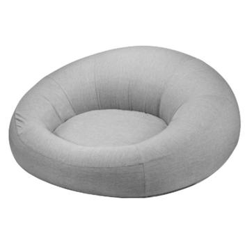 Puff Inflável Área Externa Outdoor Like Rivatti Capa Linho Cinza c ...