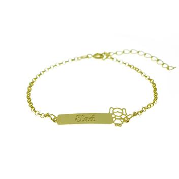 Pulseira Feminina Personalizada Nome Giovana Banhada Ouro 18K - 999002335 -  Shop Horus - Pulseira e Bracelete - Magazine Luiza