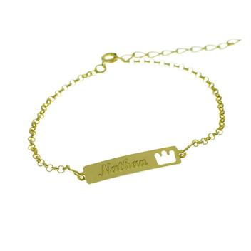 Pulseira Feminina Personalizada Nome Antonella Banhada Ouro 18K - 999002238  - Shop Horus - Pulseira e Bracelete - Magazine Luiza