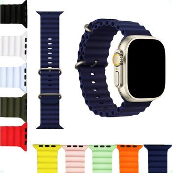 Pulseira Relógio Apple Watch 38Mm/42Mm - 42Mm - Azul-Claro no Shoptime