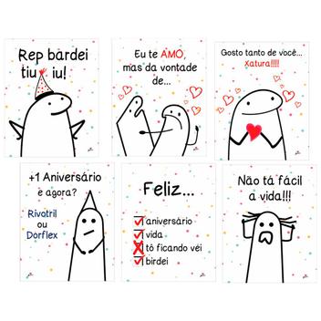 Faixa Feliz Aniversário Meme Bento Flork Junco 1und