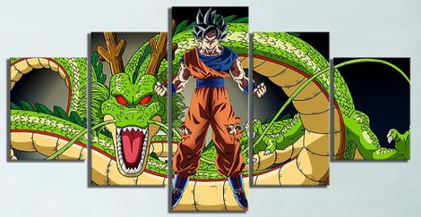 Quadro Canvas Sem Moldura 80x60 Goku Evolution Dragon Ball Z Super