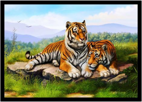 Tigre em PRINTS - Animais - Animais 2 120 X 90 CM – urbanarts