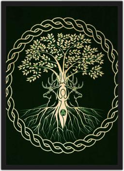 Lindo Kit 3 Quadros Decorativos Magia Bruxas Paganismo