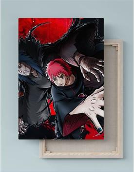 Quadro Decorativo Naruto Akatsuki Símbolo Poster 23x33cm