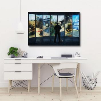 Quadro Decorativo Csgo Mapas Jogos - Tela Em Tecido - Loja Wall Frame ...