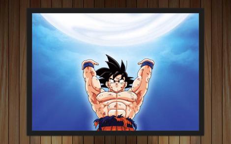 Quadro Decorativo Desenho Dragon Ball Z Goku Interiores