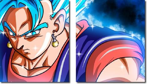 Quadro Decorativo Dragon Ball Z Goku Super Sayajin 3 Peças M14