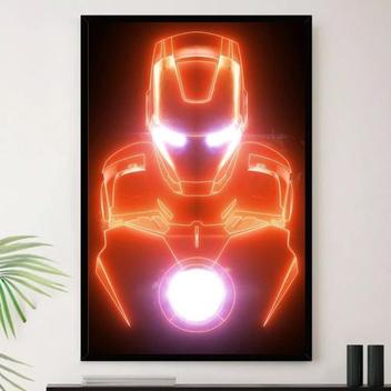 Quadro Homem De Ferro Tony Stark Decorativo A3 35x45cm - So Quadro ...