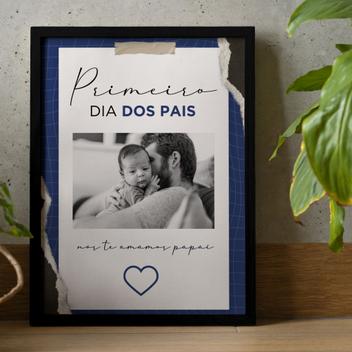 Quadro Personalizado Dia Dos Pais Modelo Te Amo Pai - Parede Bonita ...