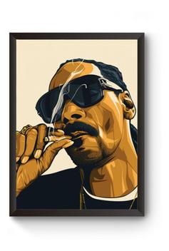 Quadro Rap Snoopy Dog Poster Moldurado - Fanarte - Quadro Decorativo ...