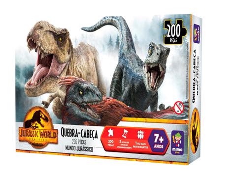 Jogo Quebra Cabeça Dinossauro Fúria Do T-Rex Jurassic World 200 Peças  Presente 2067 Mimo - Quebra-Cabeça - Magazine Luiza