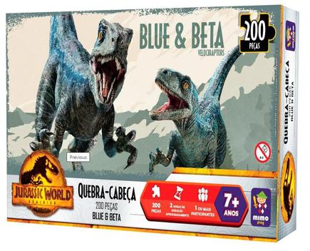 Quebra-Cabeça 200 Peças Jurassic World - Fúria Do T-Rex