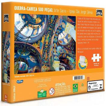 Puzzle Quebra Cabeça 500 Peças Arte Sacra Toyster Original