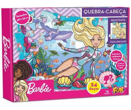 Quebra-Cabeça 24 Peças Barbie Princesa e a Pop Star - Mattel no Shoptime
