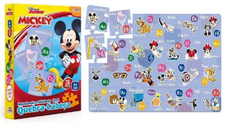 Quebra cabeça educativo - Disney Montando o Alfabeto, Toyster Brinquedos,  Multicor